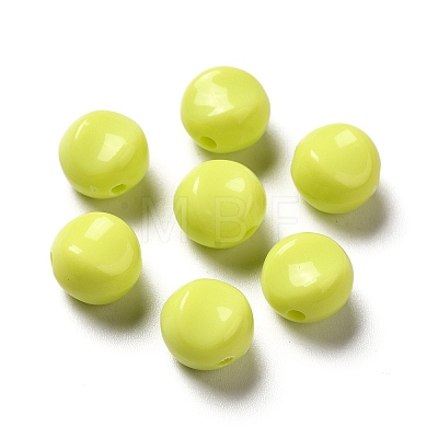 Opaque Acrylic Beads OACR-L013-003J-1