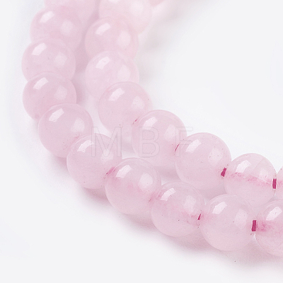  5 Strands Natural Rose Quartz Beads Strands G-NB0004-53-1