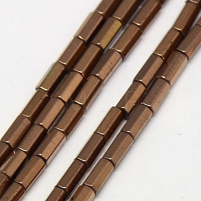 Electroplate Non-magnetic Synthetic Hematite Beads Strands G-J166-4x2mm-M-1