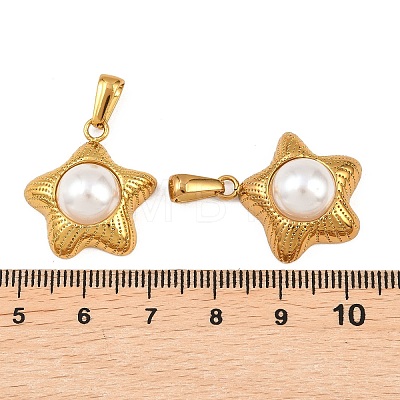 ABS Plastic Imitation Pearl Pendants STAS-P438-33G-1