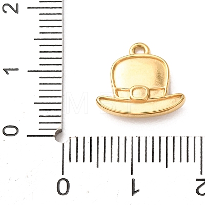 304 Stainless Steel Pendant Cabochon Settings for Enamel STAS-Z204-02G-1