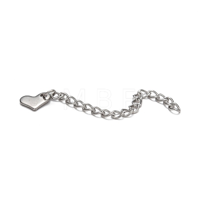 Tarnish Resistant 304 Stainless Steel Chain Extender X-STAS-E104-39G-1