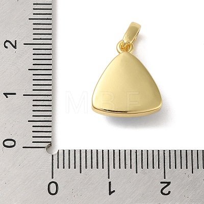 Rack Plating Brass with Synthetic Opal Pendants KK-S370-10G-01-1