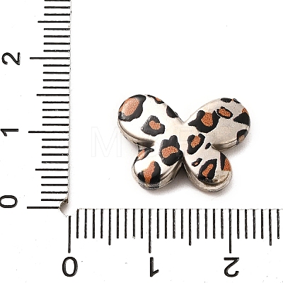 Electroplate & Spay Painted Acrylic Beads OACR-S043-05A-02-1