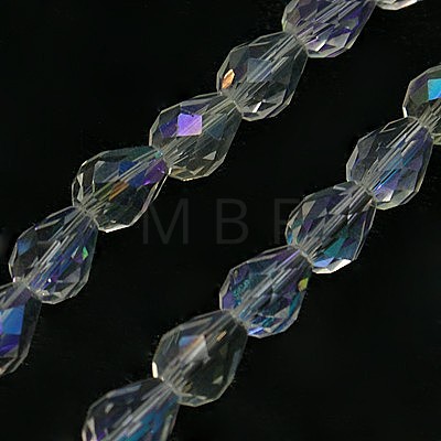 Electroplate Glass Bead Strands EGLA-E010-5x7mm-AB01-1