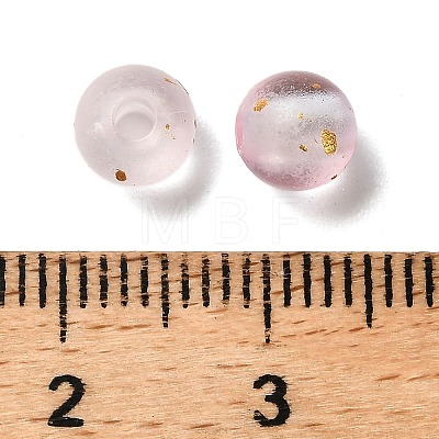 Frosted Transparent Acrylic Beads OACR-F013-12J-1