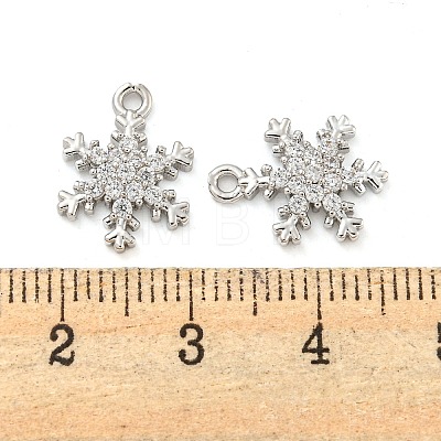 Brass Micro Pave Clear Cubic Zirconia Pendants FIND-Z044-09P-1