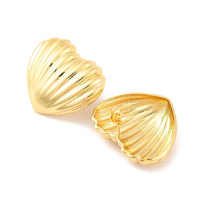 Brass Stud Earrings for Women EJEW-U015-07G-03-1