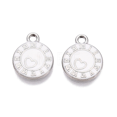 Rack Plating Alloy Enamel Pendants ENAM-N070-01A-01P-03-1