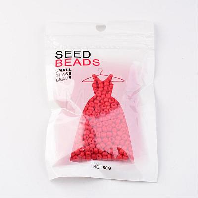 6/0 Baking Paint Glass Seed Beads X-SEED-S003-K20-1