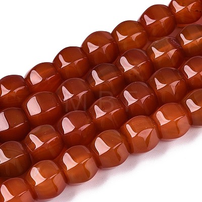 Dyed Natural Agate Beads Strands G-T144-50A-04-1