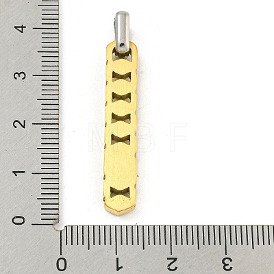 Ion Plating(IP) 304 Stainless Steel Pendants STAS-F307-04G-1