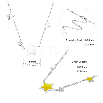 SHEGRACE 925 Sterling Silver Pendant Necklaces JN79E-1