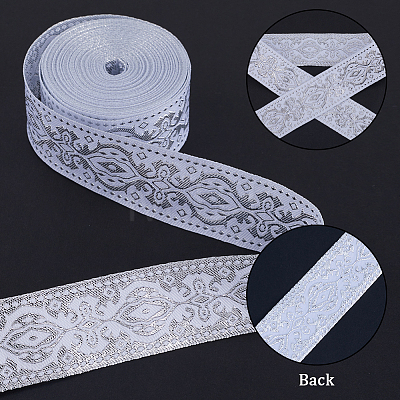 Gorgecraft Ethnic Style Polyester Silk Grosgrain Ribbon OCOR-GF0003-67C-1