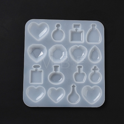 Perfume Bottle/Heart Cabochon DIY Silicone Molds X1-DIY-F139-02-1