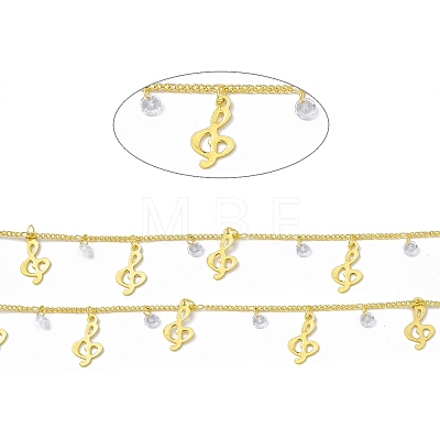 Handmade Brass Curb Chains CHC-F015-18G-1