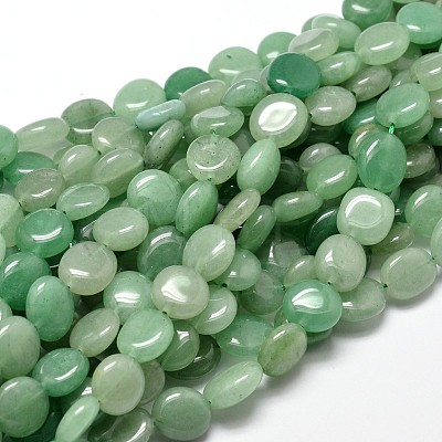 Natural Green Aventurine Nuggets Beads Strands X-G-J336-02-1