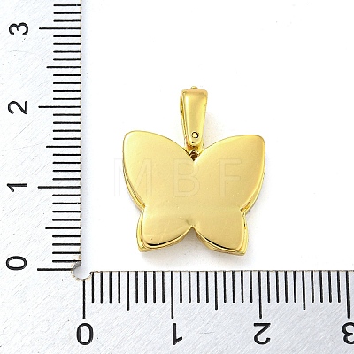 Brass  Micro Pave Clear Cubic Zirconia Pendants FIND-Z044-08G-1