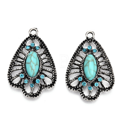 Synthetic Turquoise Pendants TIBEP-TAC0003-04AS-1