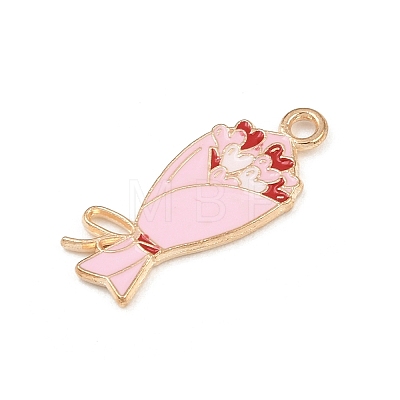 Valentine's Day Alloy Enamel Pendants ENAM-I084-01KCG-09-1