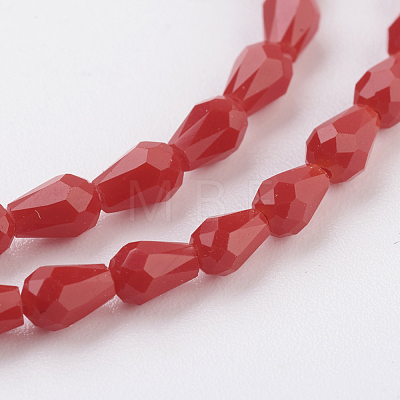 Imitation Jade Glass Beads Strands X-GLAA-A036-A01-1