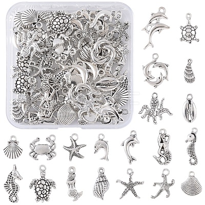 Tibetan Style Alloy Pendants FIND-FS0003-95AS-1