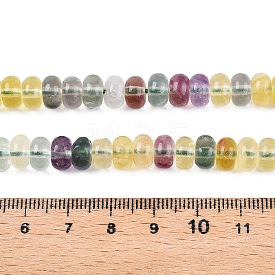 Natural Colorful Fluorite Beads Strands G-T138-75-1