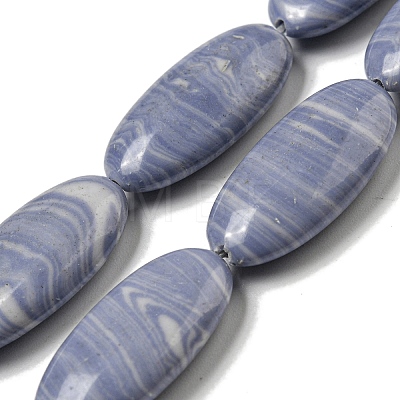 Synthetic Blue Lace Agate Beads Strands G-B071-H02-01-1