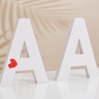 Wooden Letter Ornaments WOOD-WH0104-21-1