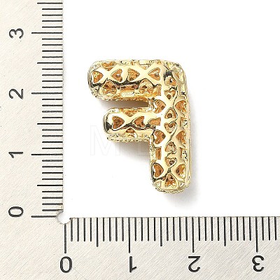 Rack Plating Brass Micro Pave Cubic Zirconia Pendants KK-Q790-01F-G-1