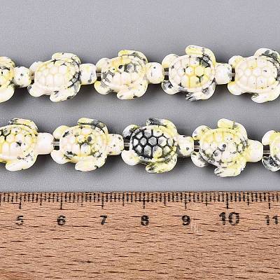 Synthetic Turquoise Dyed Beads Strands G-P507-05E-1