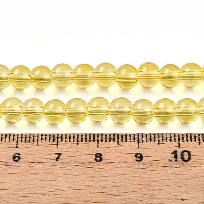 Baking Paint Transparent Glass Beads X1-DGLA-N006-6mm-04-1