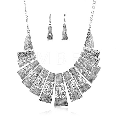 Alloy Pendant Necklaces & Dangle Earrings FS-WG2D2E5-01-1