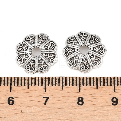 Tibetan Style Alloy Bead Caps PALLOY-A024-04AS-1-1