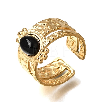 304 Stainless Steel Cuff Open Rings RJEW-F213-02G-08-1