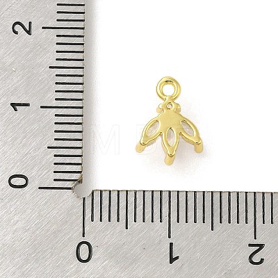 Rack Plating Brass Micro Pave Cubic Zirconia Charms KK-S396-42G-1