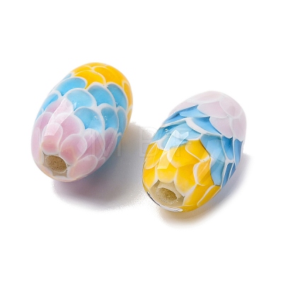 Two Tone Handmade Lampwork Beads LAMP-K042-01H-1