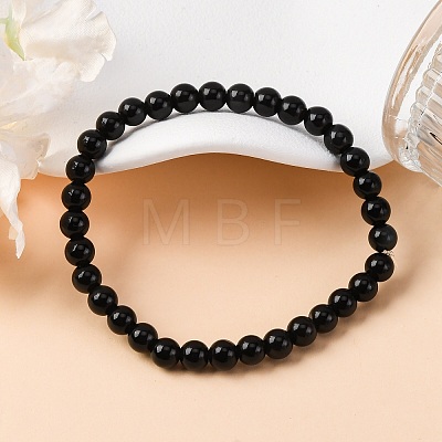 Natural Rainbow Obsidian Stretch Bracelets BJEW-F315-6mm-1