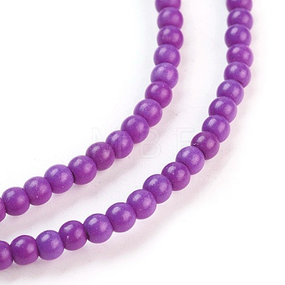 Synthetic Turquoise Beads Strands TURQ-G106-4mm-02O-1