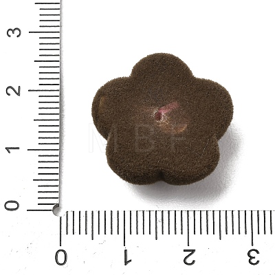 Flocking Opaque Resin Cabochons RESI-K033-07C-1
