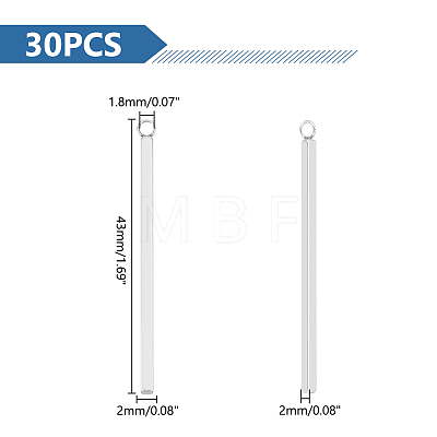 nicraftale 30Pcs 304 Stainless Steel Pendants STAS-UN0053-16-1