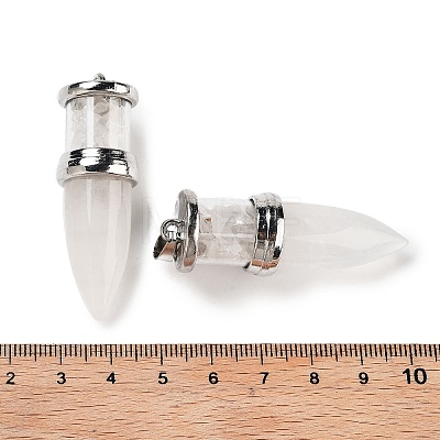 Natural Quartz Crystal Pointed Big Pendants G-B077-02P-03-1