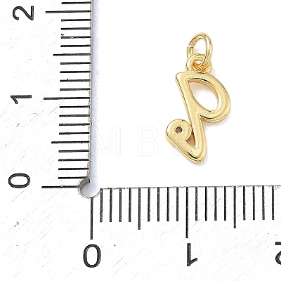 Brass Micro Pave Clear Cubic Zirconia Charms KK-D289-66G-Q-1