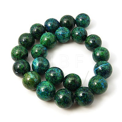 Synthetic Chrysocolla Beads Strands G-L529-B01-6mm-1