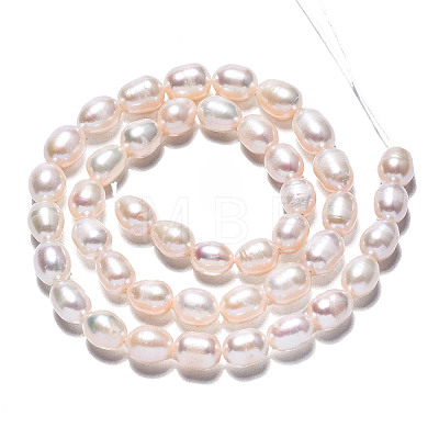 Natural Cultured Freshwater Pearl Beads Strands PEAR-N012-06G-1