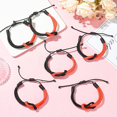6Pcs Waxed Polyester Cord Bracelets BJEW-YW00018-01-1