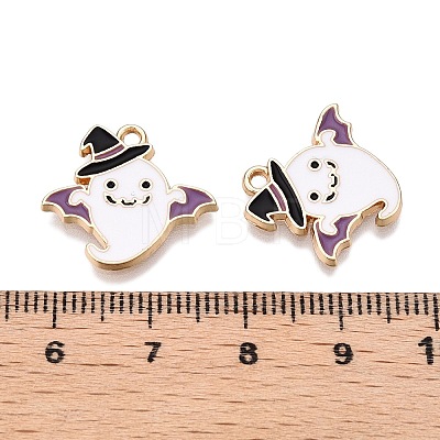 Halloween Theme Rack Plating Alloy Enamel Pendants ENAM-N056-359A-1