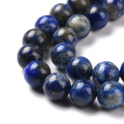 Natural Lapis Lazuli Beads Strands G-J396-8mm-1