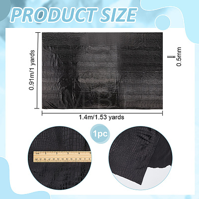 Polyester Elastic Fabric with Crocodile Pattern DIY-PH0036-91A-1