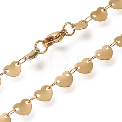 304 Stainless Steel Link Chain Necklaces STAS-I156-29G-1